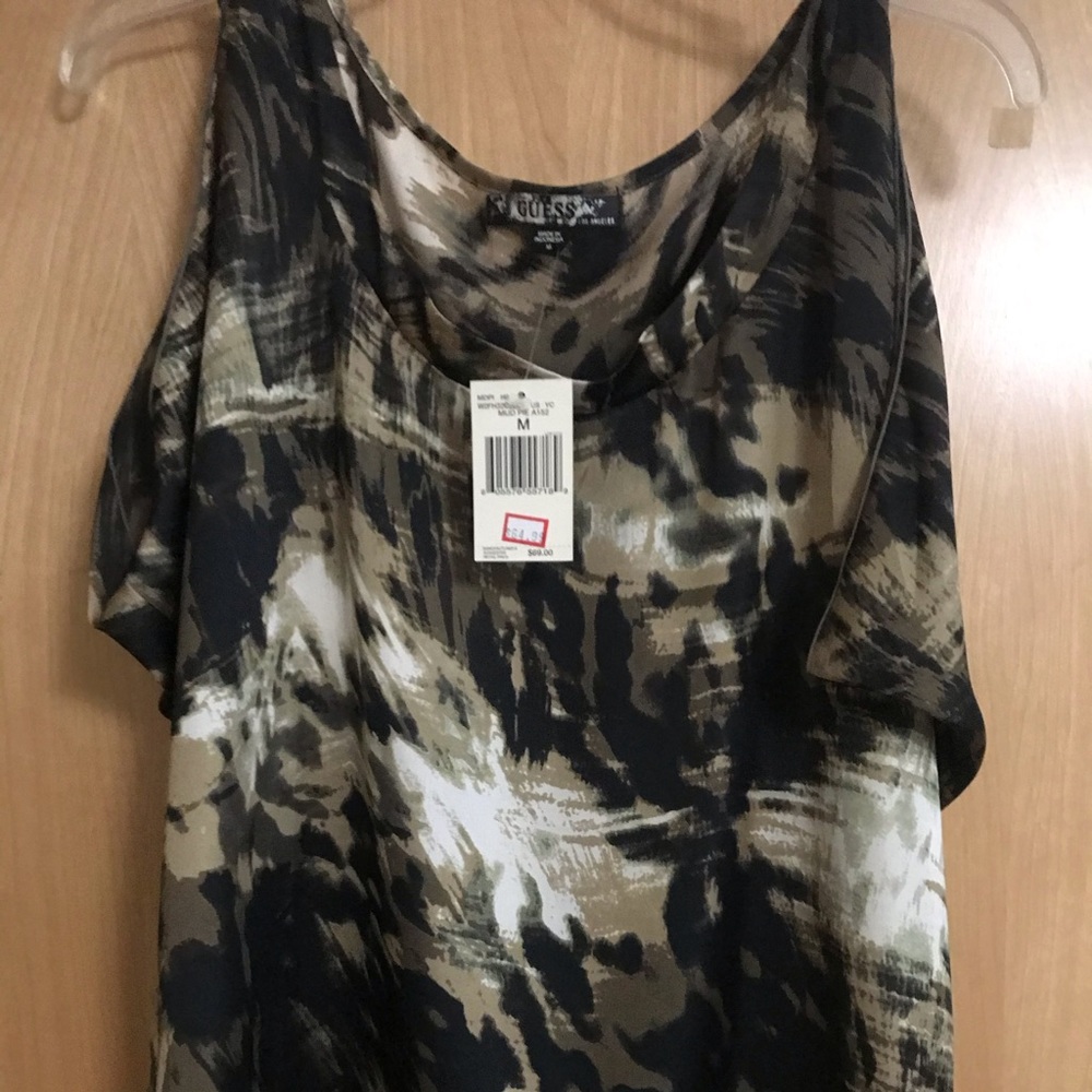 Leopard silk like top